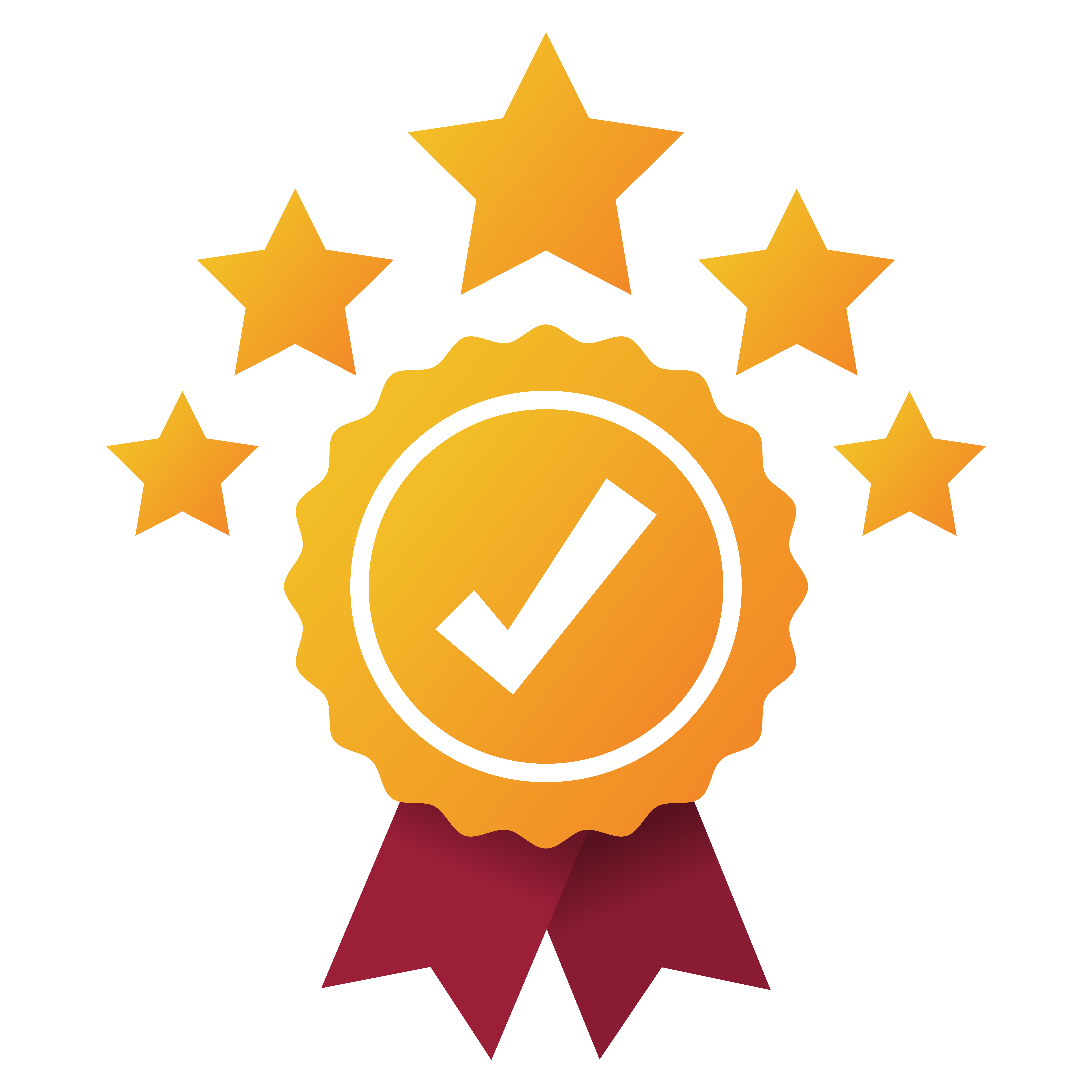38720226 award ribbon check mark with stars gradient style (1)